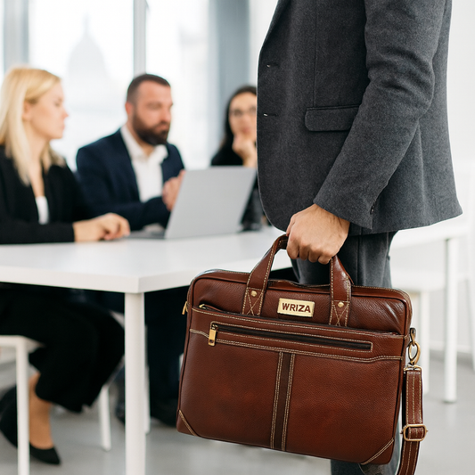 WRIZA Genuine Leather Men's Messenger Bag