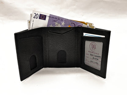 WRIZA RFID Safe Men’s Genuine Leather Slim Wallet