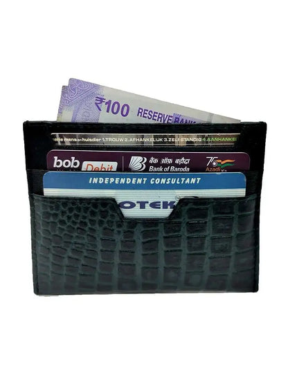 WRIZA Genuine Leather Card Holder for Men & Women