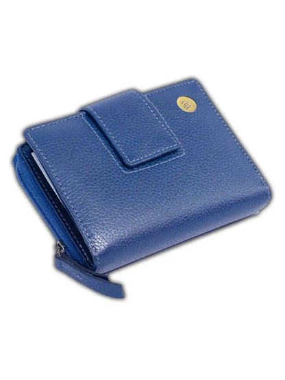 Genuine Women’s Leather Purse – Compact, Secure & RFID Protected