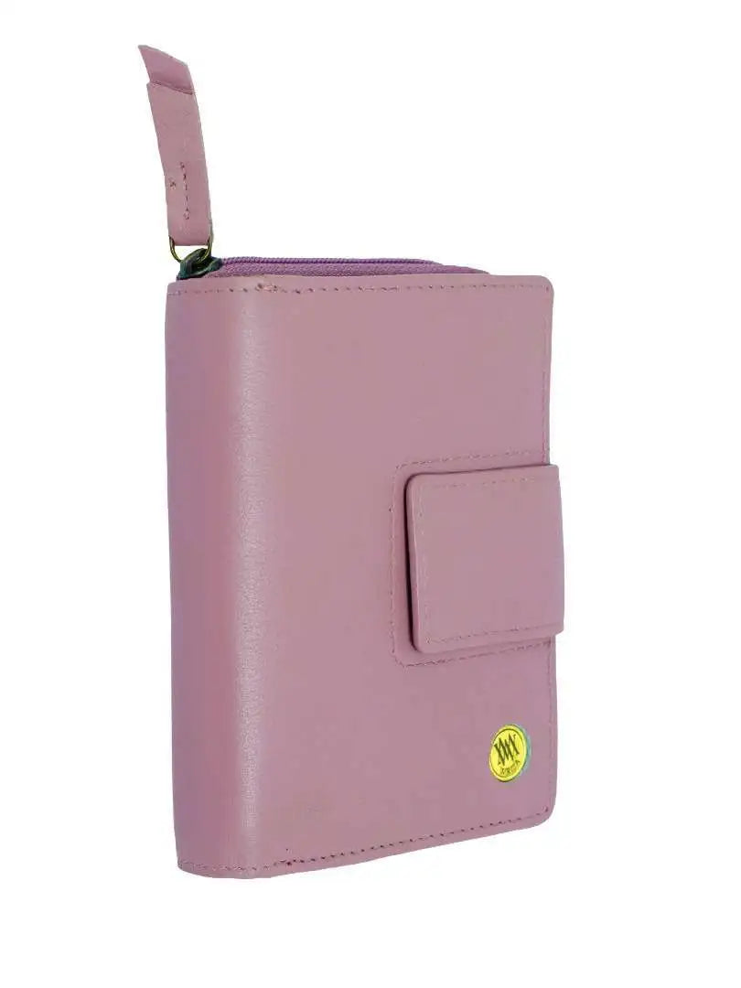 Genuine Women’s Leather Purse – Compact, Secure & RFID Protected