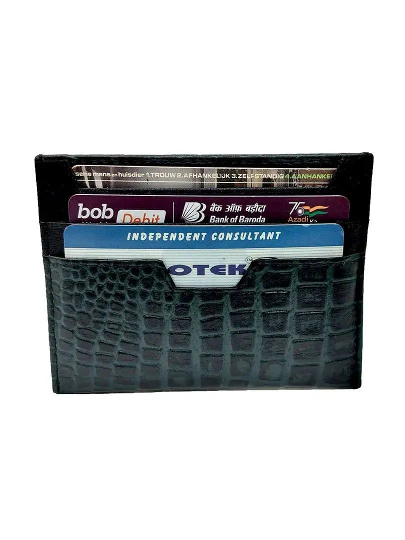 WRIZA Genuine Leather Card Holder for Men & Women