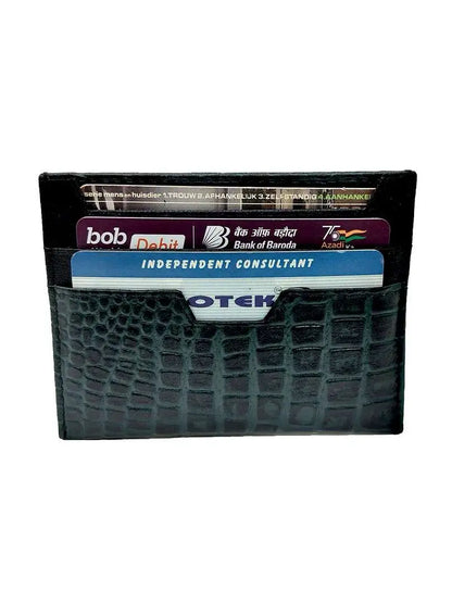 WRIZA Genuine Leather Card Holder for Men & Women