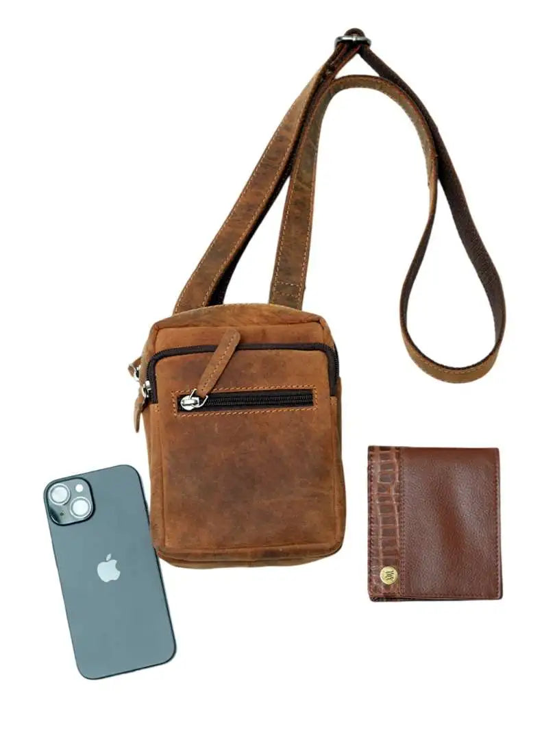 WRIZA Genuine Leather Sling Bag