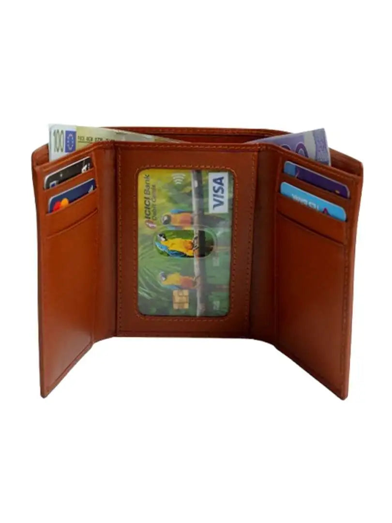 WRIZA Premium Men’s Genuine Leather Slim Bifold Wallet