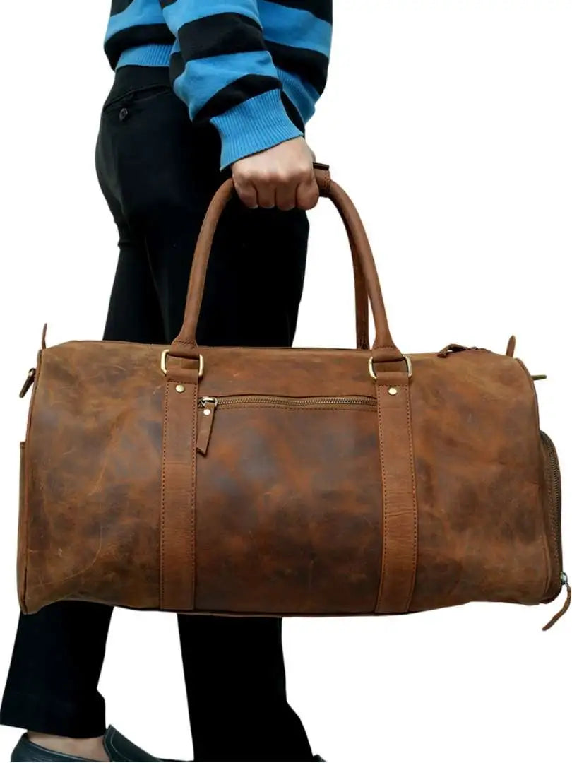 WRIZA Genuine Leather Travel Bags