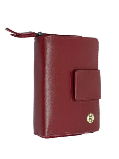 Genuine Women’s Leather Purse – Compact, Secure & RFID Protected