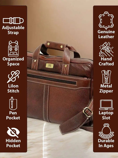 WRIZA Genuine Leather Men's Messenger Bag