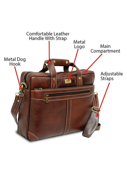 WRIZA Genuine Leather Men's Messenger Bag