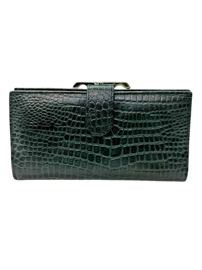 Women’s Premium Croco-Printed Multi-Compartment Purse
