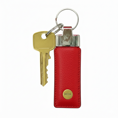 WRIZA Genuine Leather Keychain Luxury Key Fob with sturdy metal ring. Handcrafted, Good material ensures long-lasting style. Ideal gift