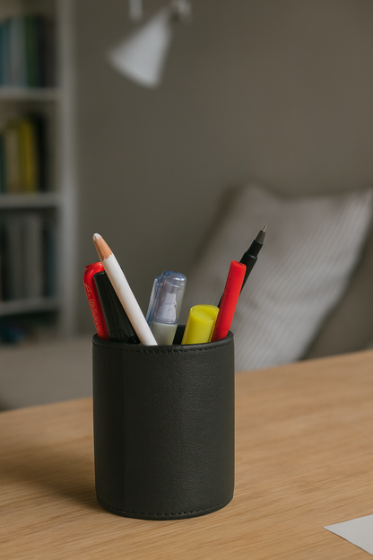 WRIZA Genuine Leather Pen Stand