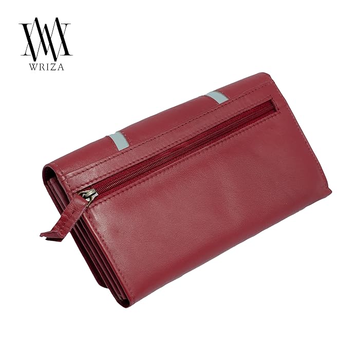 Women’s Genuine Leather Formal Clutch Wallet – RFID Protected