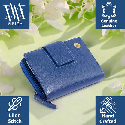 Genuine Women’s Leather Purse – Compact, Secure & RFID Protected