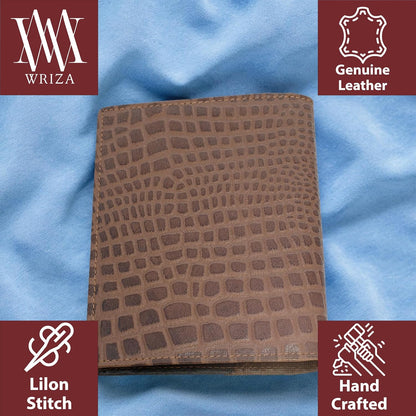 Unisex Tan Genuine Leather Passport Holder RFID Protected