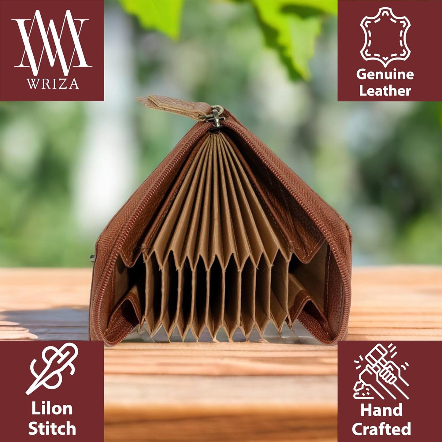 WRIZA Men and Woman | Genuine Leather Card Holder