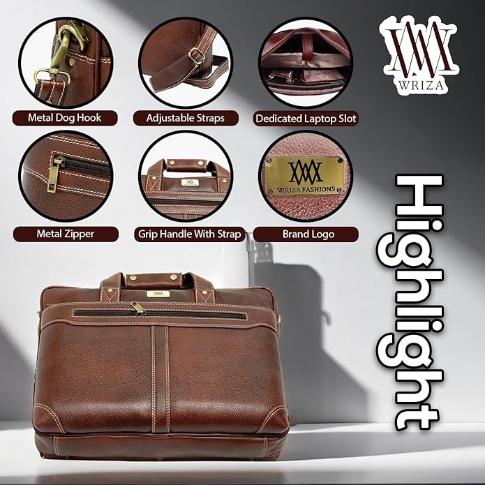 WRIZA Genuine Leather Men's Messenger Bag