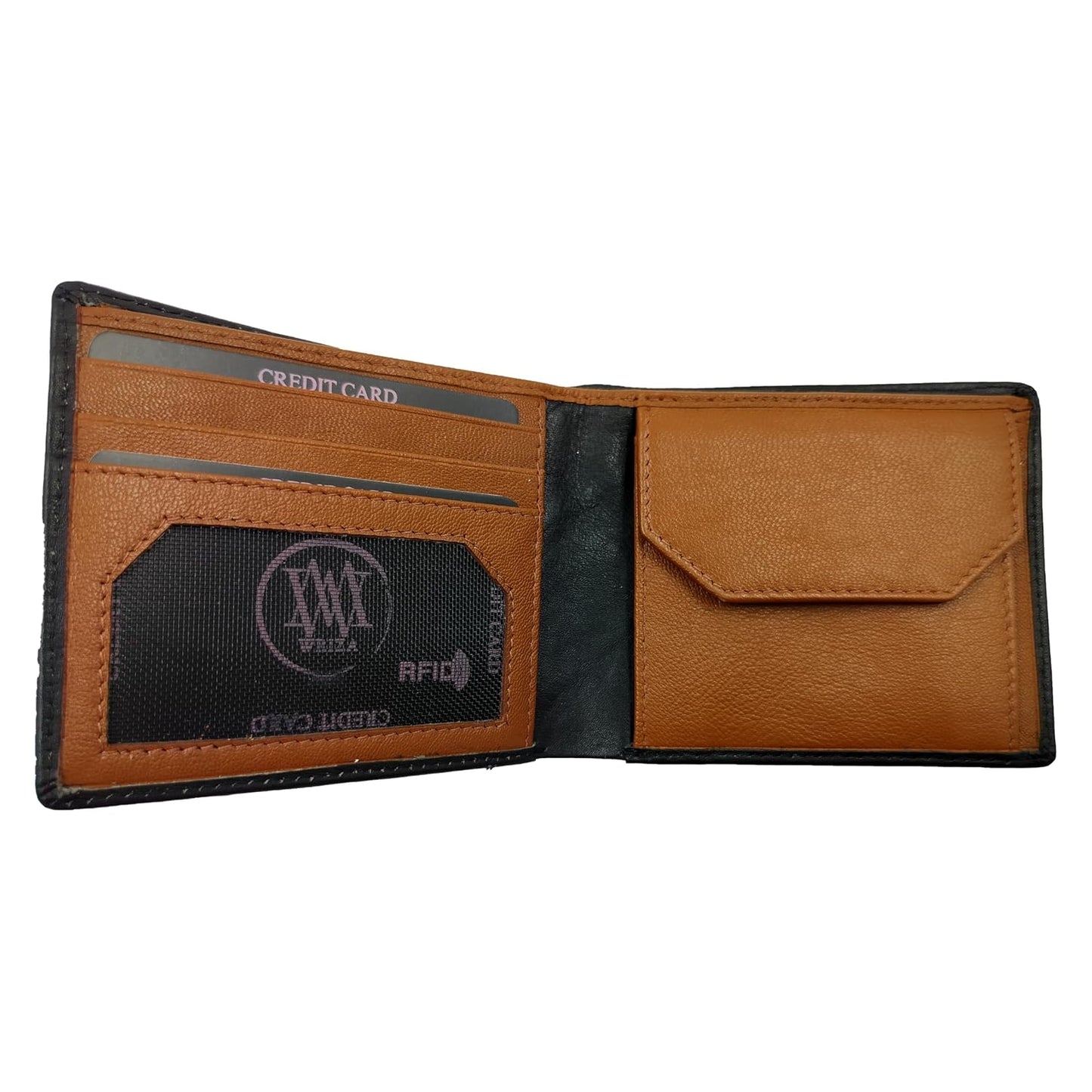 WRIZA Men's Travel Trendy | Formal Genuine Leather Wallets with RFID Protected
