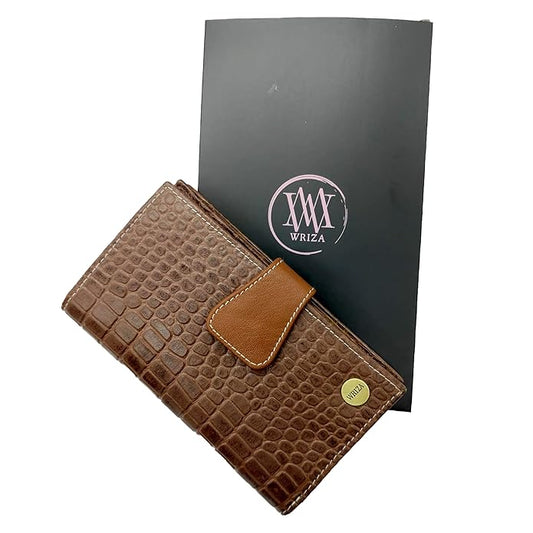 Women’s Premium Croco-Printed Multi-Compartment Purse