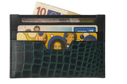 WRIZA Genuine Leather Card Holder for Men & Women