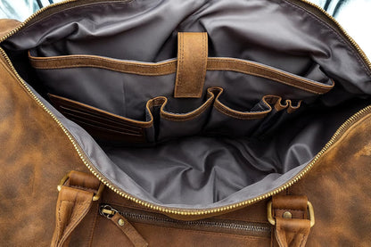 WRIZA Genuine Leather Travel Bags