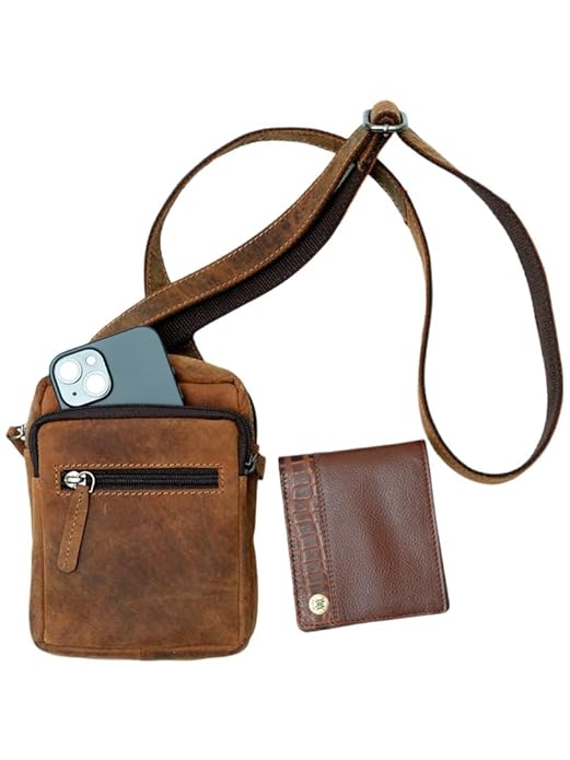 WRIZA Genuine Leather Sling Bag