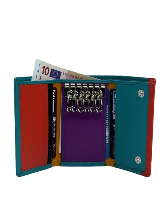 WRIZA Women's RFID Safe Key Case | Genuine Leather Key Holder