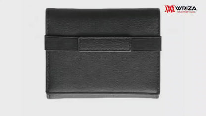 WRIZA RFID Safe Men’s Genuine Leather Slim Wallet