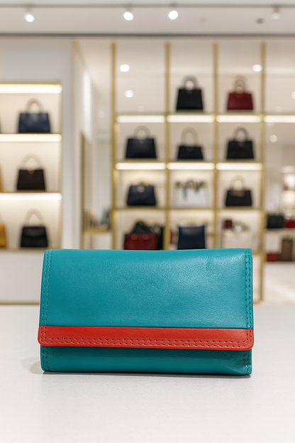 WRIZA Women's RFID Safe Key Case | Genuine Leather Key Holder